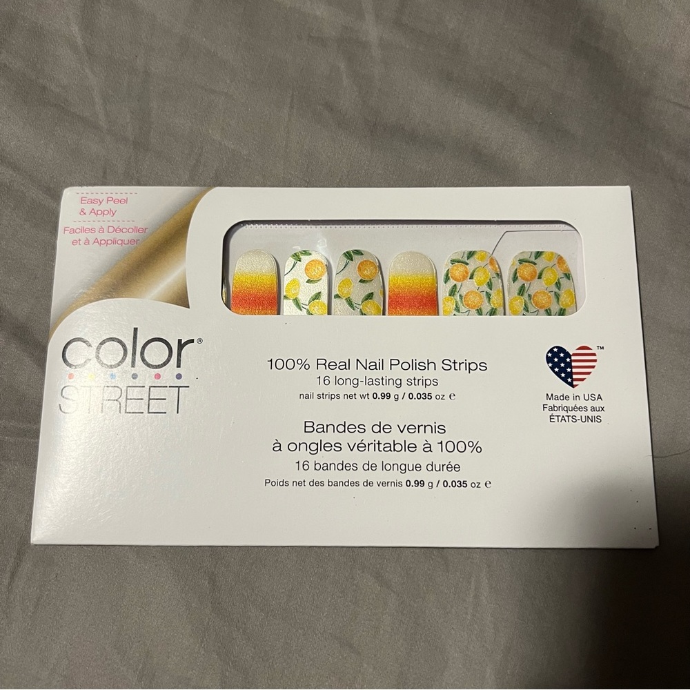 *Retired* Color Street: Squeeze the Day | Summer Fruit Citrus Orange White - Picture 2 of 7
